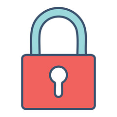 Padlock Icon Vector Illustration
