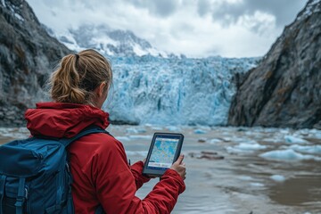 Exploring glacial landscapes with digital navigation tools