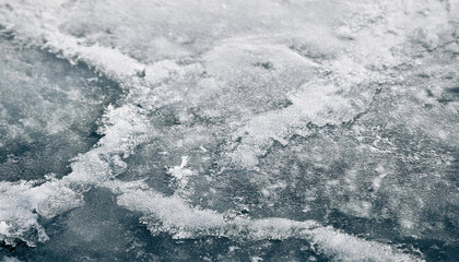 Frozen Terrain Grunge Ice Background with Winter Depth