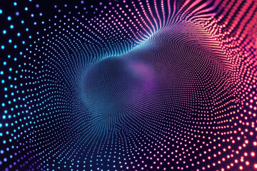 neon glow light on dark background