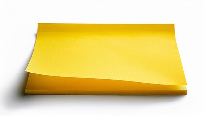 yellow sticky notes. Yellow sticky post it note isolated on white background.