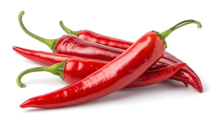 Vibrant Red Chili Peppers Glossy, Fresh & Spicy Ingredient V3