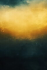 Obraz premium Stunning image of golden and dark clouds creating a dramatic and moody sky, showcasing nature's power and beauty.