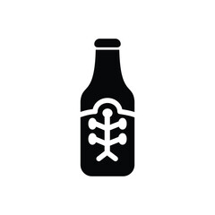 beer bottle, coat of arms of St. Petersburg and neural connections. 