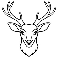 deer head illustration