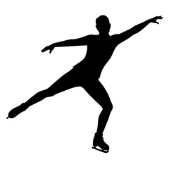 silhouette of a person running