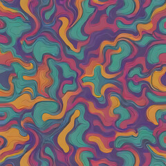 Dreamy Blended Psychedelic Hues A Muted, Ethereal Blur