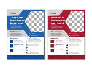 a bundle of 6 templates of different  colors 6 flyer template, modern business flyer template, creative professional editable vector template design.