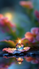 Emotional Macro Tears Rolling Down Cheek