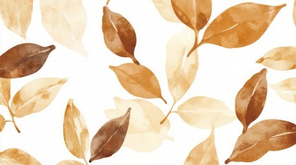 Fototapeta premium Artistic Coffee Bean Patterns, intricate designs in earthy browns, perfect for backgrounds, textiles, or branding elements.