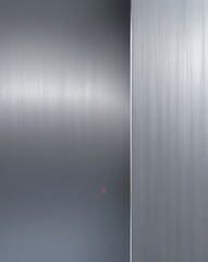 A bright stainless steel tone merging into a smooth tin gray brushed metal gradient background