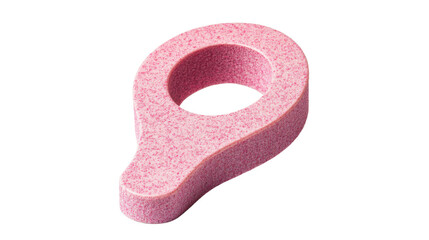 Pink location icon showing navigation and transparent background