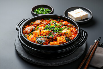 Fototapeta premium tasty korean kimchi jjigae