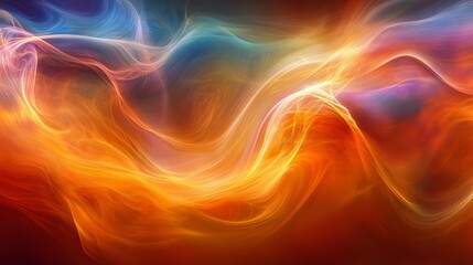 Obraz premium liquid color blast photography, vibrant fluid dynamics, multicolored smoke swirls, powder paint explosion, ethereal gradient background, dramatic color fusion, dynamic motion capture