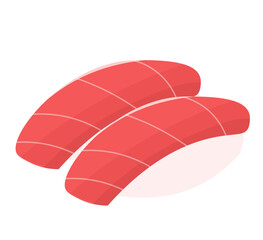 マグロ2巻。ベクターイラスト