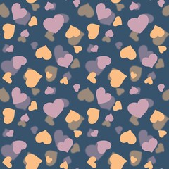 Blurred background with heart pattern