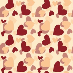Blurred background with heart pattern