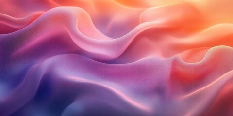 Fototapeta premium Pastel Abstract Silk Texture with Curved Flowing Shapes and Gentle Gradient