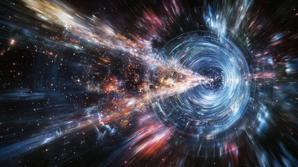 Obraz premium Illustrate the universe from the big bang