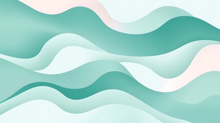 Abstract waves background, soft colors, smooth design, visual art