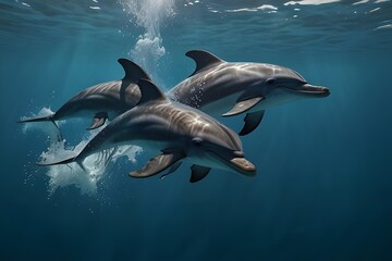 Fototapeta premium dolphin in the sea