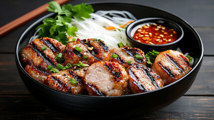 Fototapeta premium bun cha plate