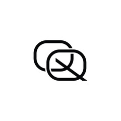 QQ monogram logo design letter text name symbol monochrome logotype alphabet character simple logo