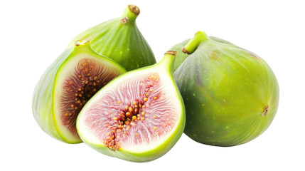 fresh figs isolated on white background