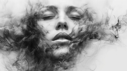 Depression portrait sketchs