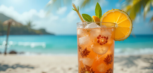 Exotic escape: Picture a tropical cocktail that transports you to a beach paradise. What flavors and ingredients make this drink irresistible.