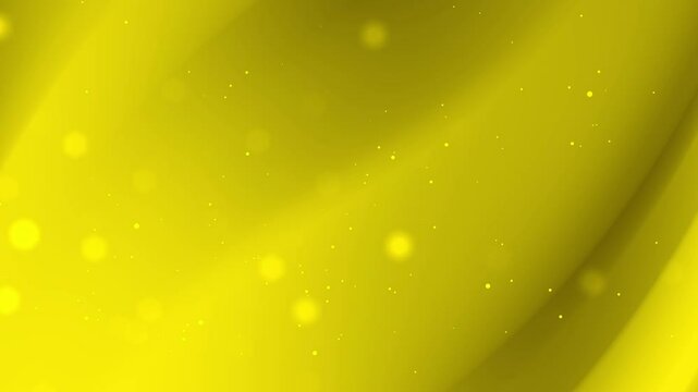 Abstract blurred and beautiful bokeh motion design in yellow with dust particles. Seamless loop
