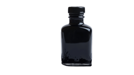 Ink pot isolated on white background 