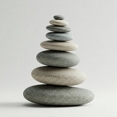 gray and beige stacked zen stones spa relaxation meditation minimalism background