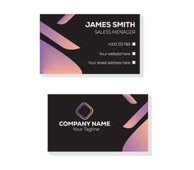 business card vector text design