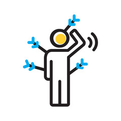 Vector multi color icon for Tolerate