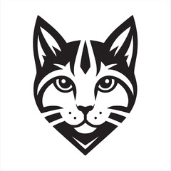 Fototapeta premium cat head cute 