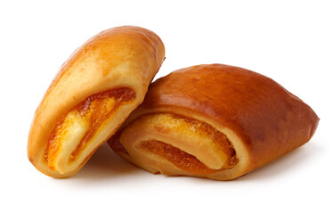 Freshly baked sweet rolls with a golden brown crust and juicy filling ready to be enjoyed for breakfast or snack time