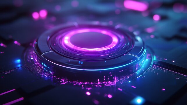 Cyberpunk technology interface