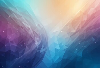 Abstract Polygonal Background With Pastel Colors