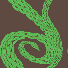 Seamless texture of green snake skin