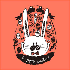 ハッピーイースターイラスト2 © yuutonton