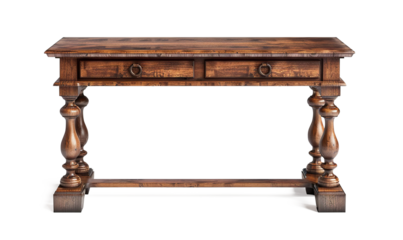 Simple Wooden Hall Table for Entryway Decor on a transparent background