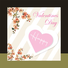 Happy valentine's day background,  14th February