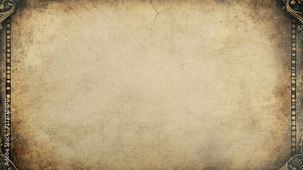 Aufkleber a blank, empty film strip background, offering a clean canvas for adding custom elements, text, or i