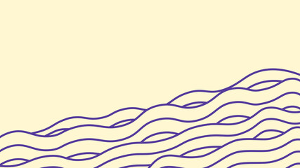 Modern Abstract Wavy Lines Background with Minimalist Design Elements