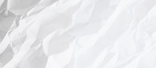 Obraz premium Abstract White Crumpled Paper Texture Background High Resolution