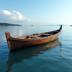 Obraz premium fishing boat on the beach