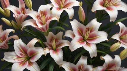 Fototapeta premium Oriental Lily flowers