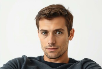 Fototapeta premium Male portrait with neutral expression