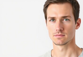 Obraz premium Male portrait on neutral background